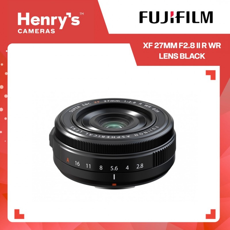 FUJIFILM XF 27MM F2.8 II R WR LENS BLACK